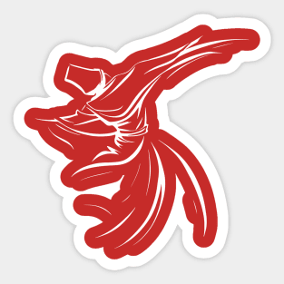 Cultural And Spiritual Dance Of The Dervish Line Art Sticker